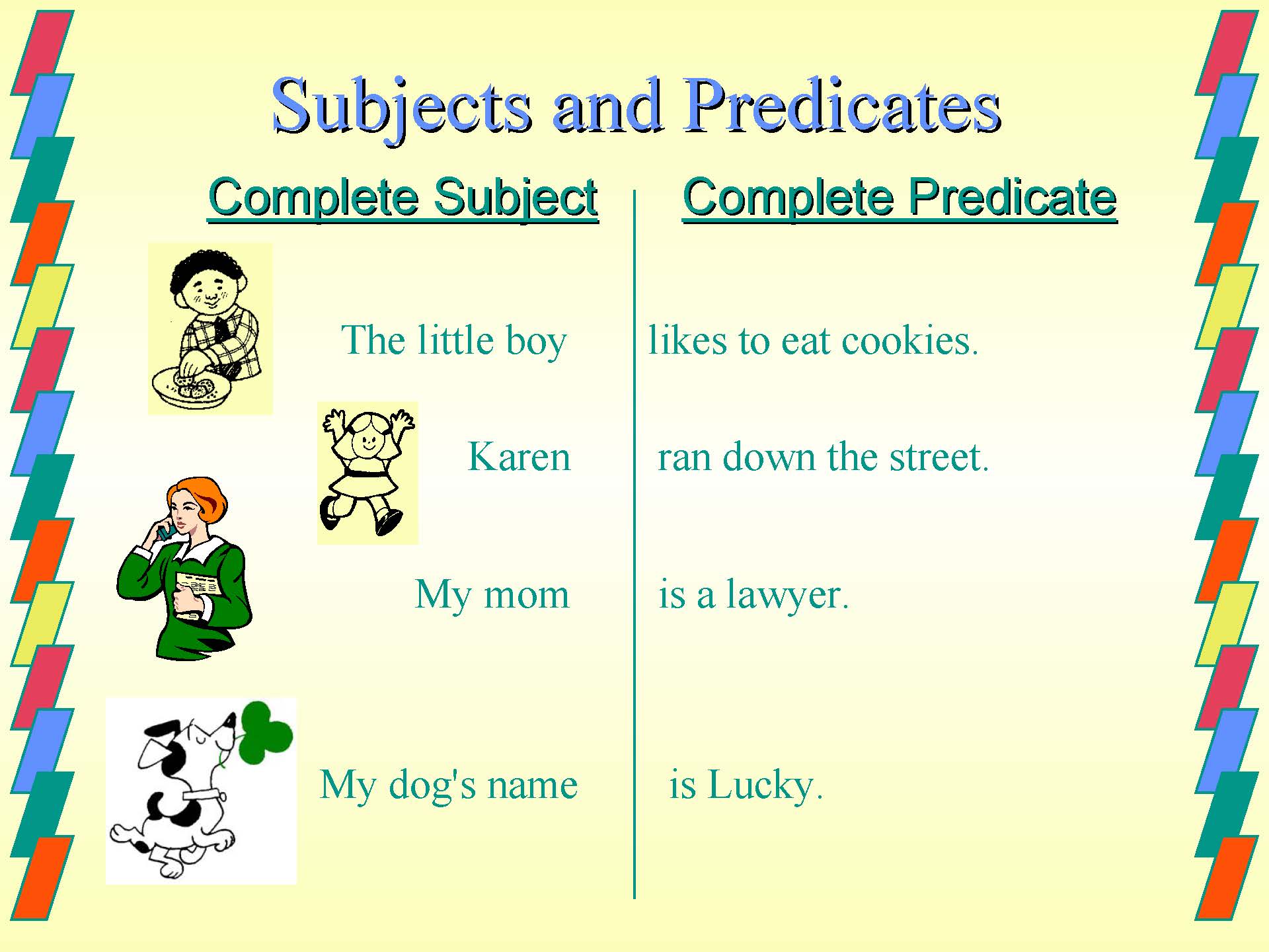 Subject 20. Subject and Predicate. The Type of the subject and the Predicate. Subject Predicate Agreement. Predicate and predicative.